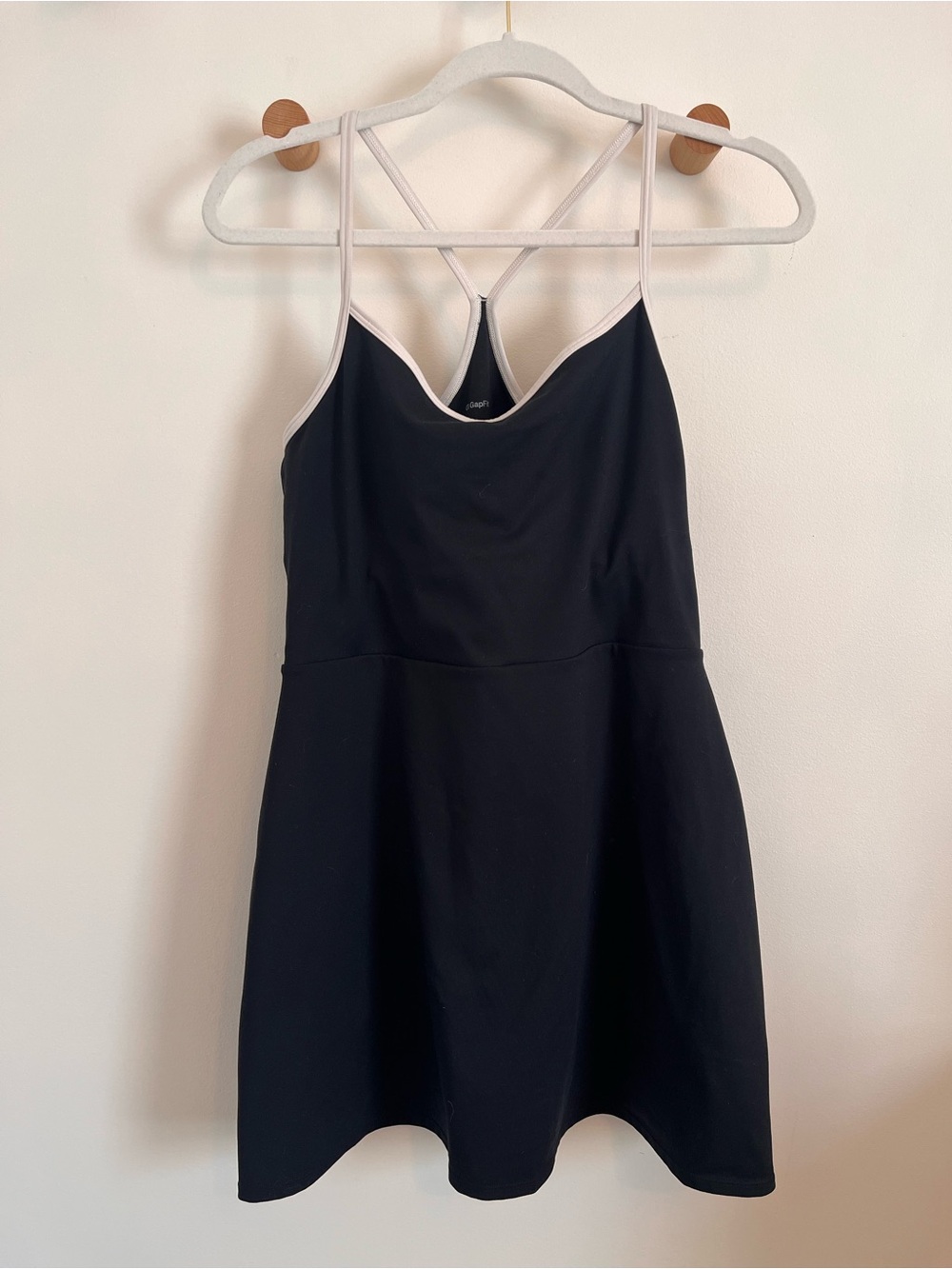 GAP Black Athletic Dress with White Contrast Trim